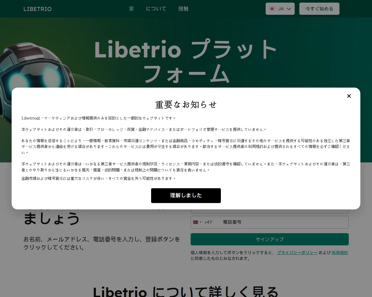 Screenshot of libetrio-ja.com