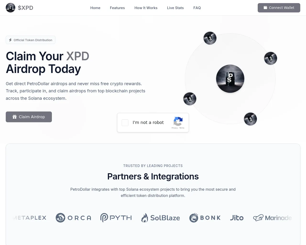 Screenshot of xpdcoin.digital