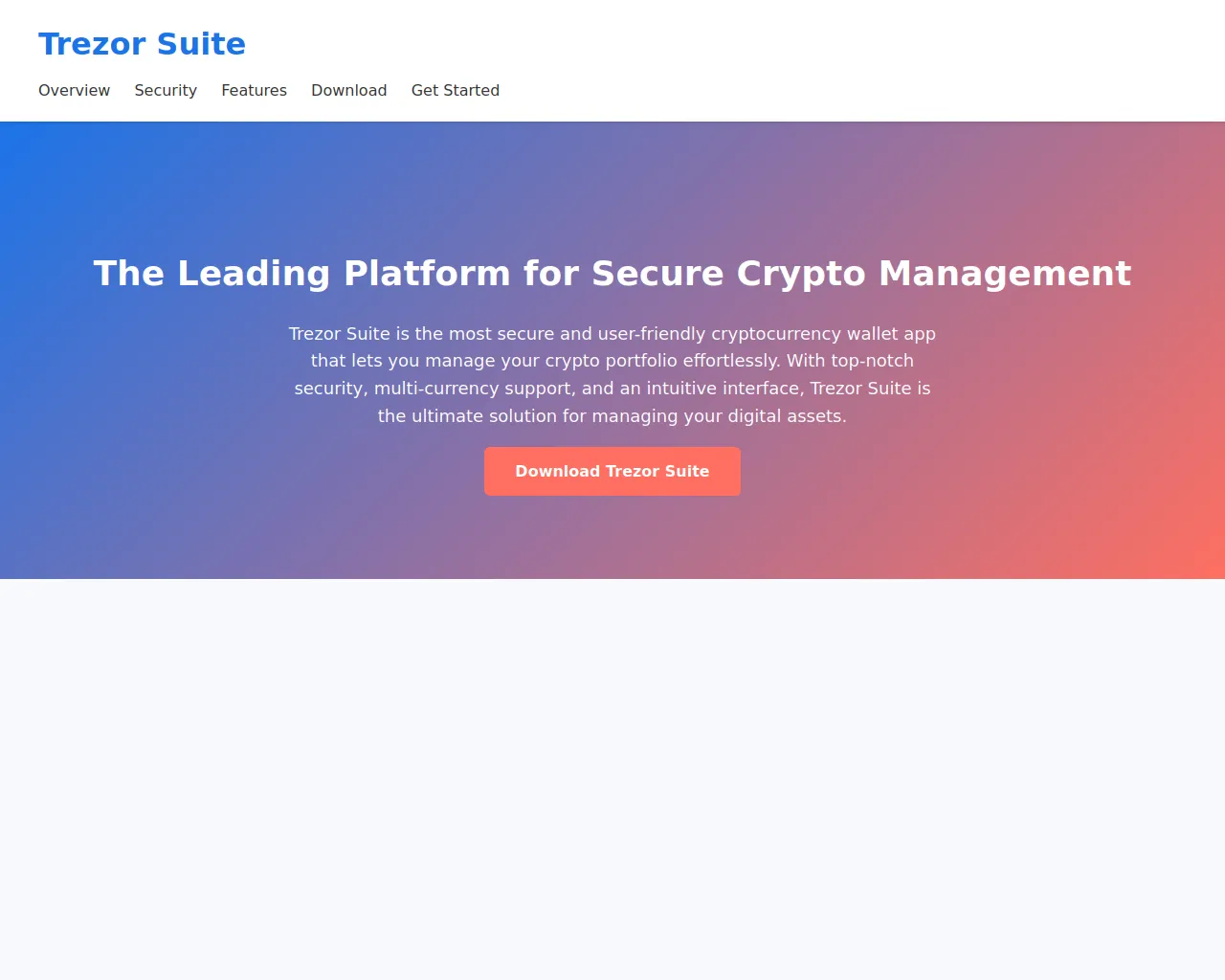 Screenshot of trezr-suite-ensio.pages.dev
