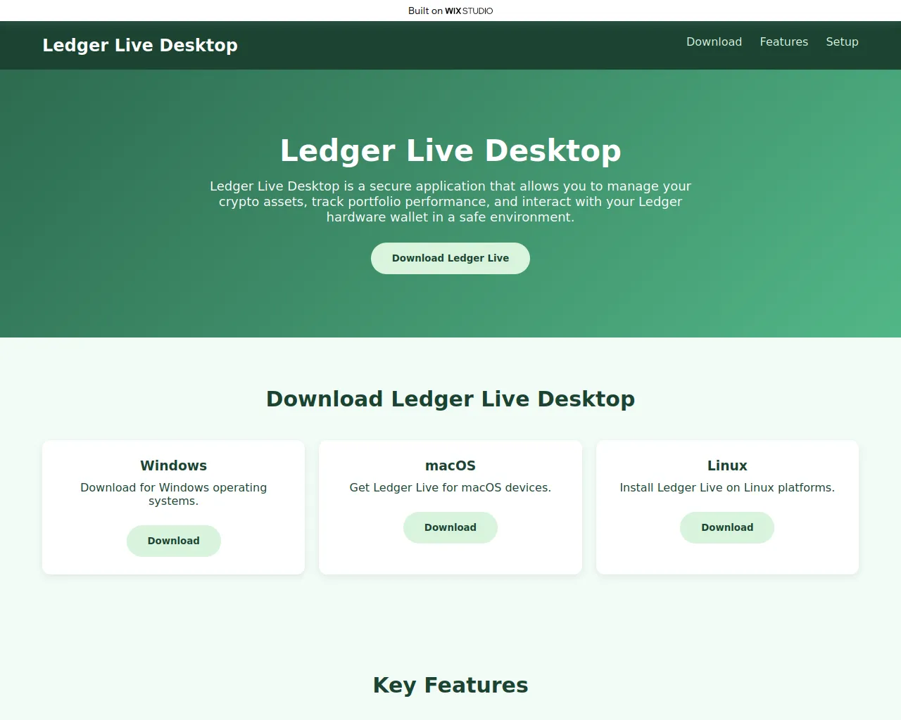 Screenshot of us-desktop-ledgre.wixstudio.com