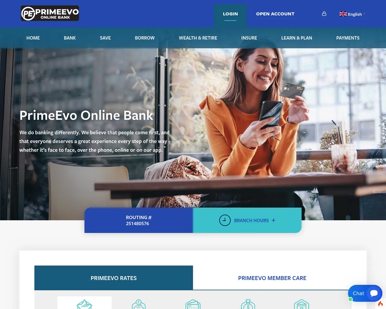 Screenshot of primeevoonline.org