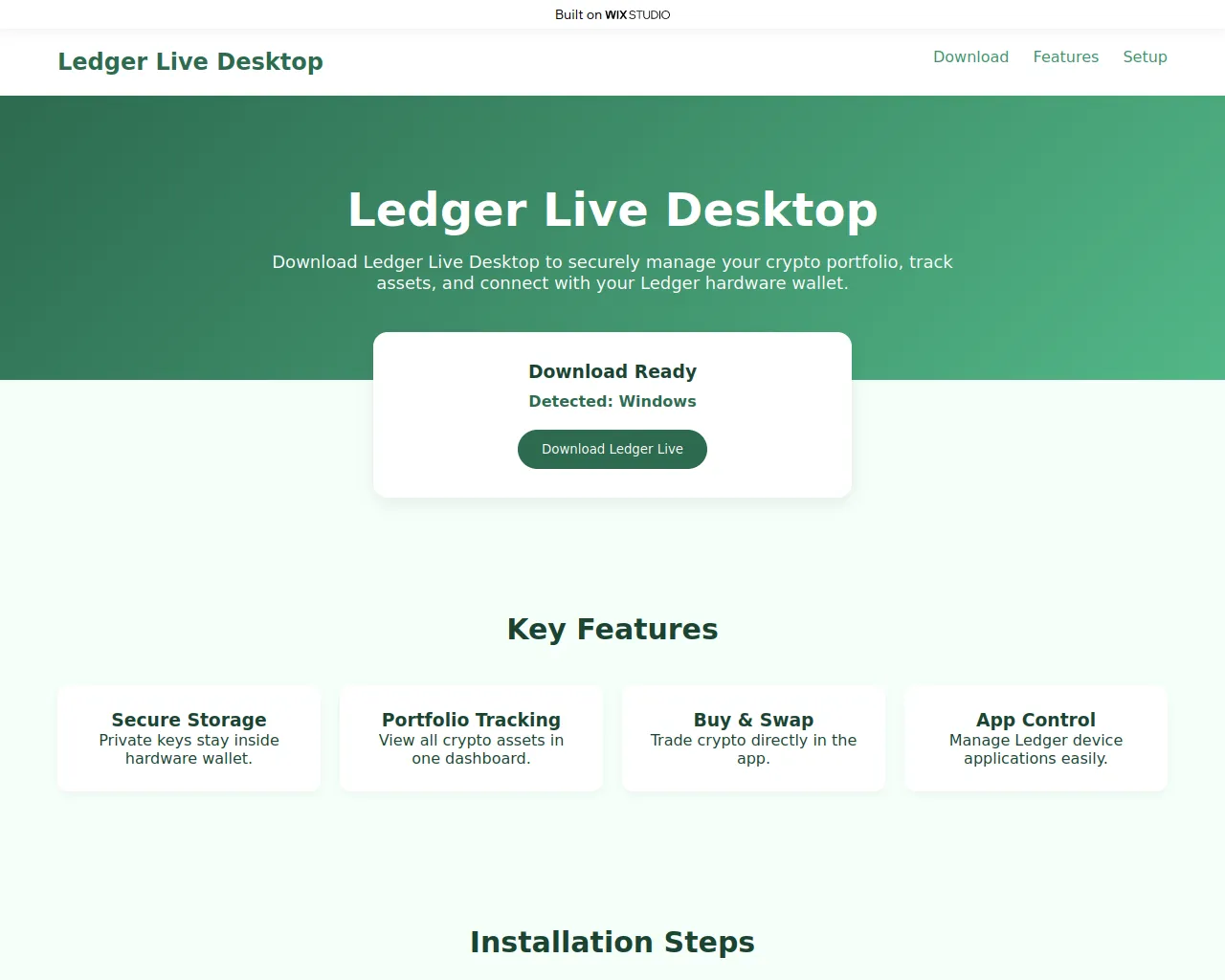 Screenshot of device-desktops.wixstudio.com