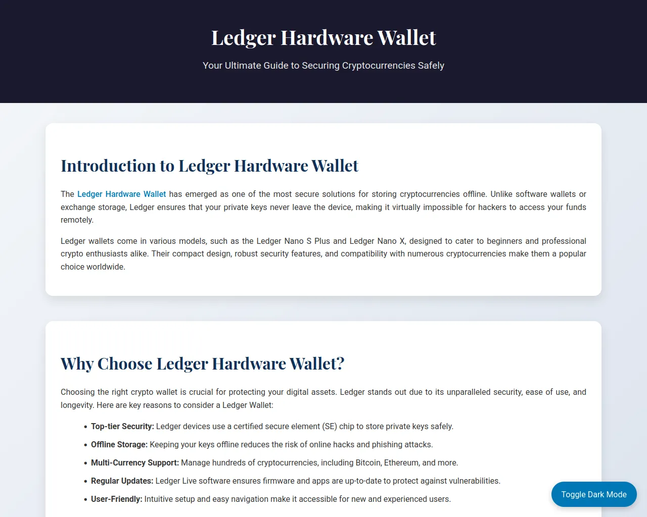 Screenshot of portal-ldgerhardware-wallet.pages.dev