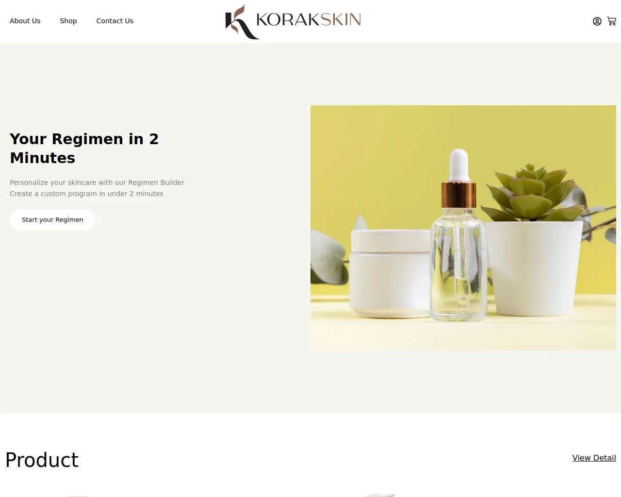 Screenshot of korakskin.com