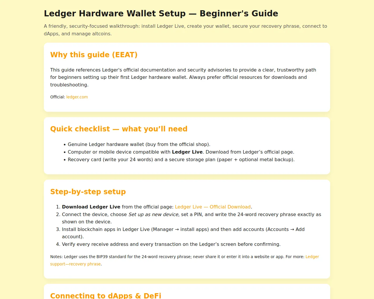 Screenshot of ledger-hardware-wallet.pages.dev
