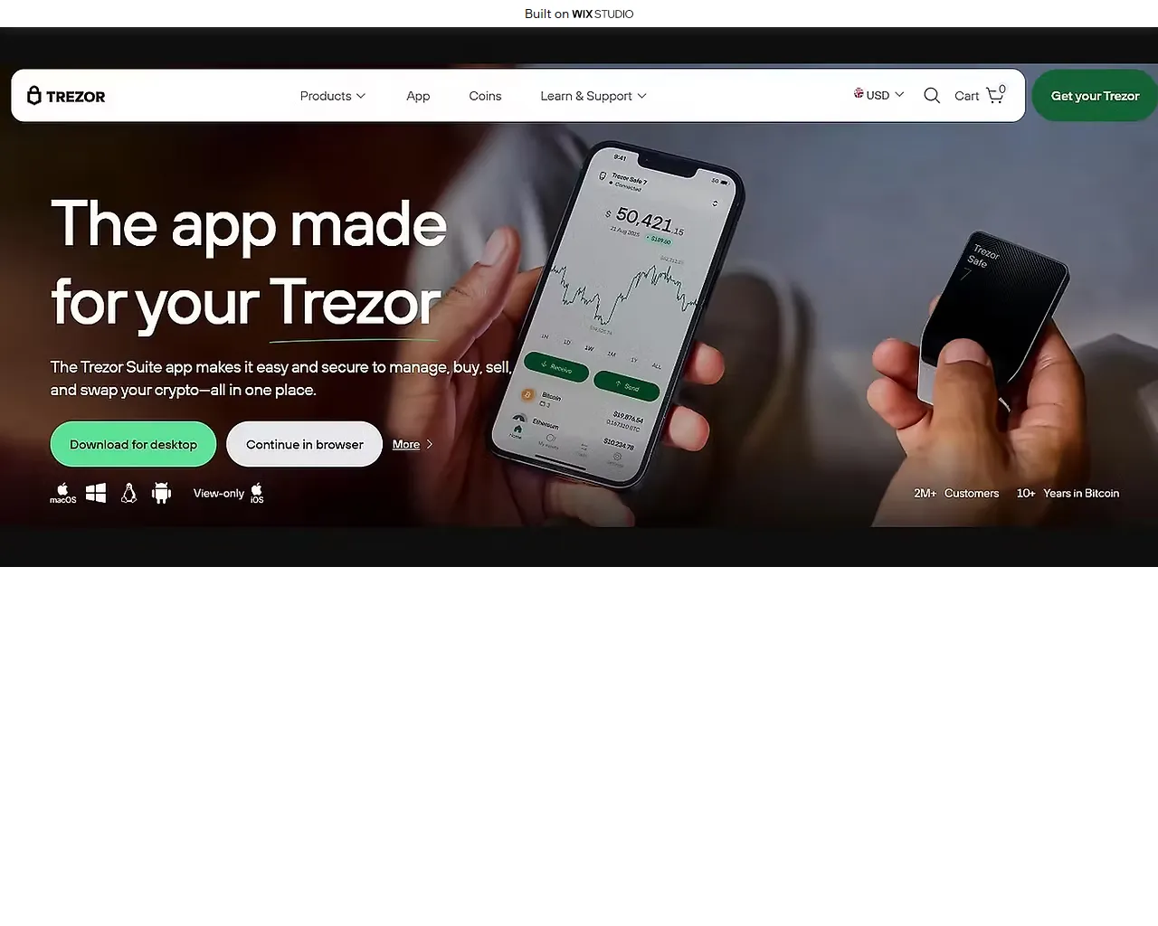 Screenshot of platform-bridged.wixstudio.com