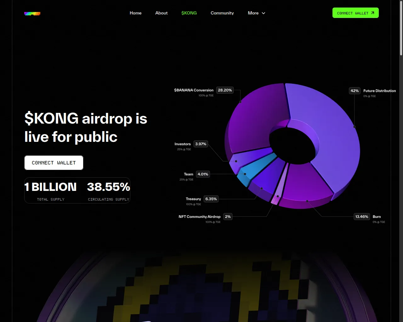 Screenshot of claim-kong.xyz