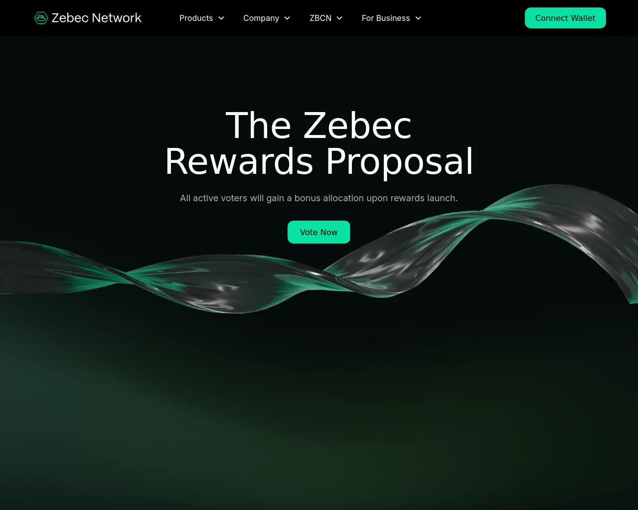 Screenshot of portal-zebec.network