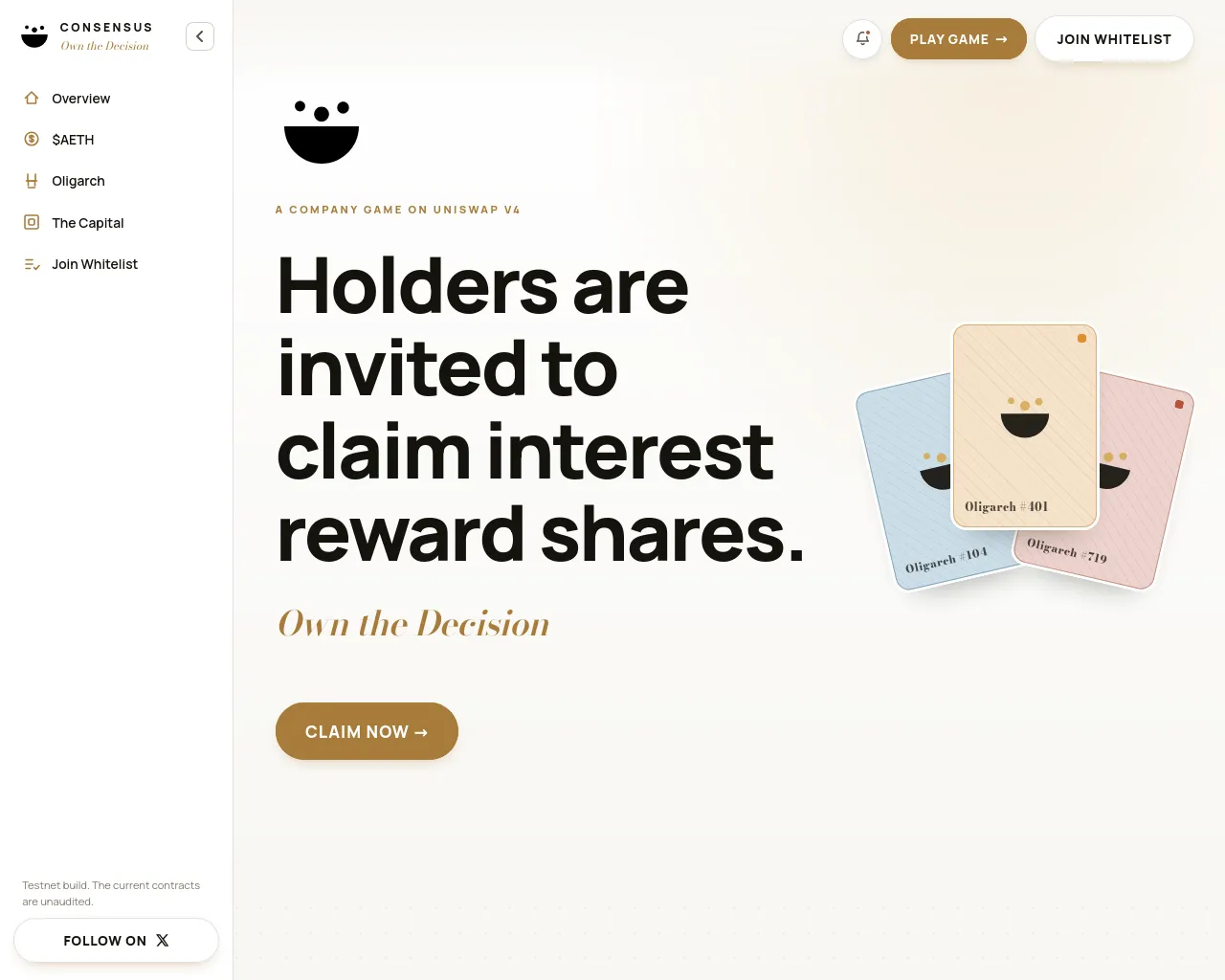 Screenshot of allocation-consensus.live