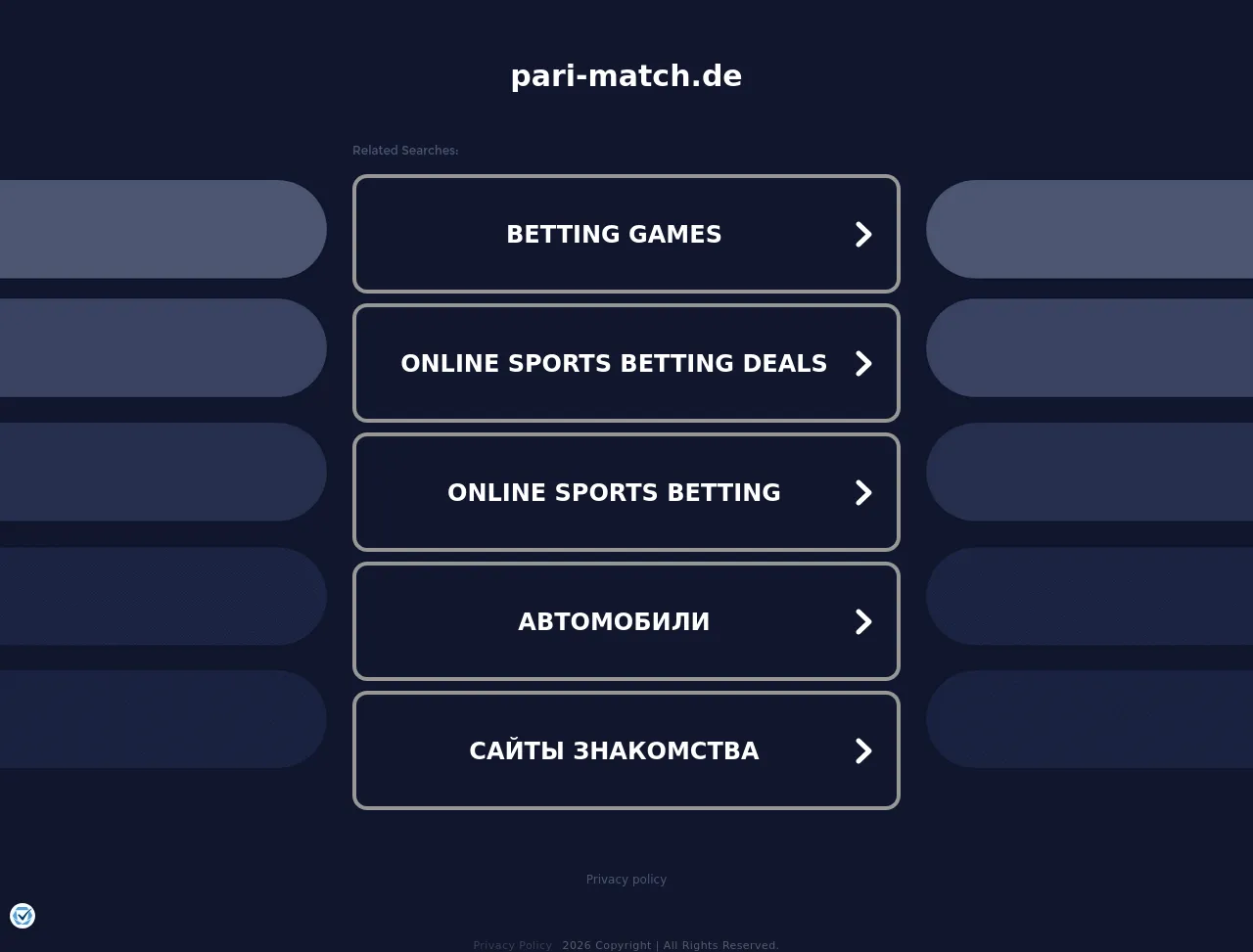 Screenshot of pari-match.de