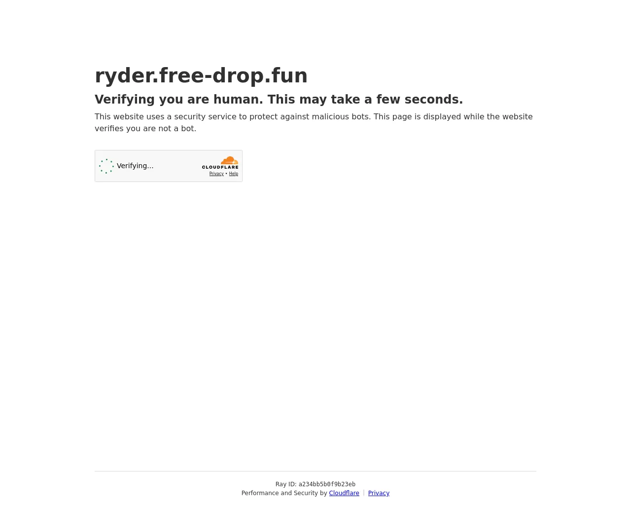 Screenshot of ryder.free-drop.fun