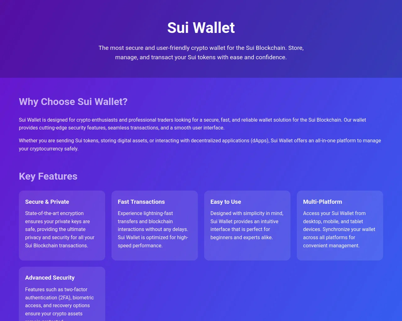 Screenshot of sui--wallet--login.pages.dev