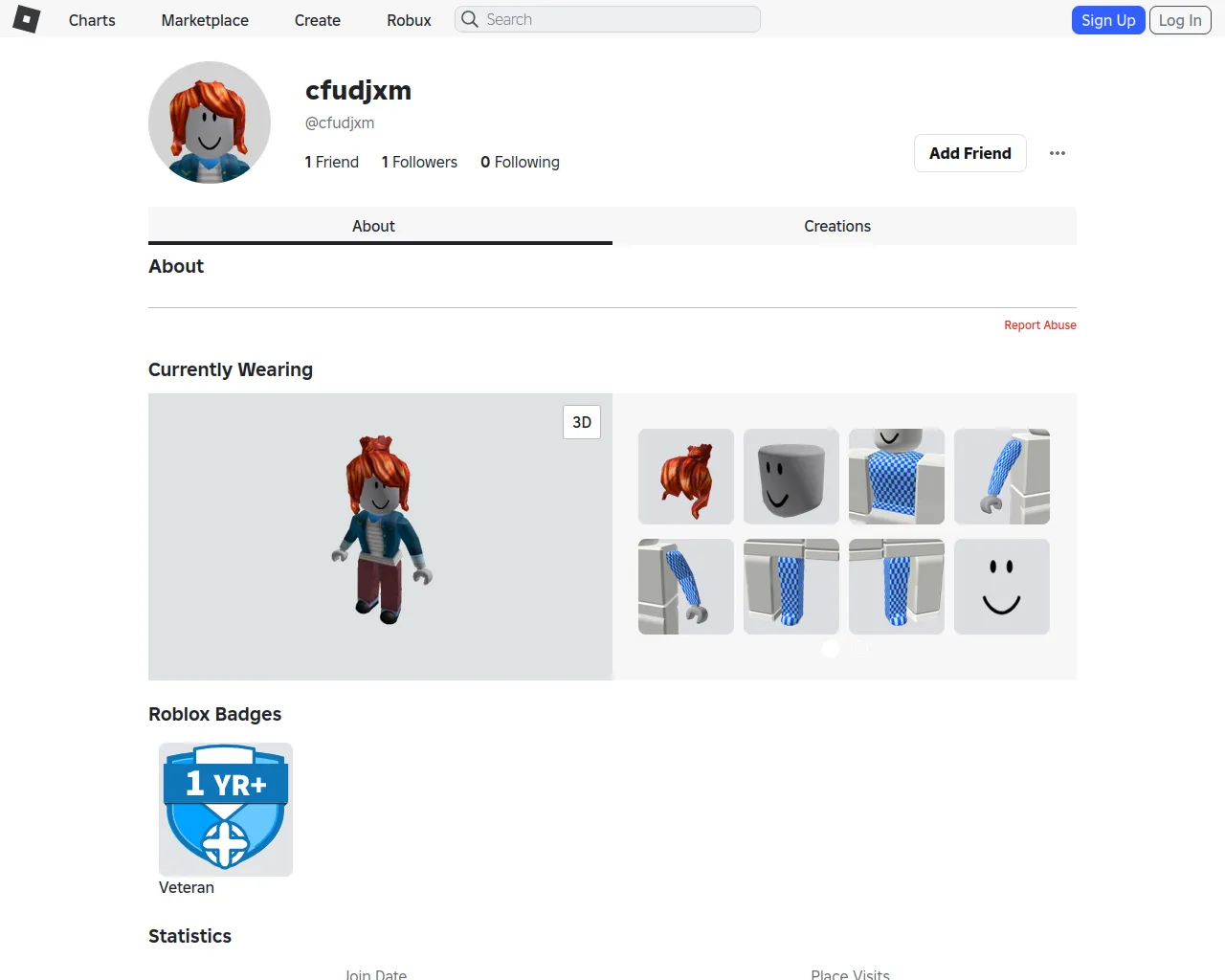 Report - www.roblox.com/users/1476317253/profile
