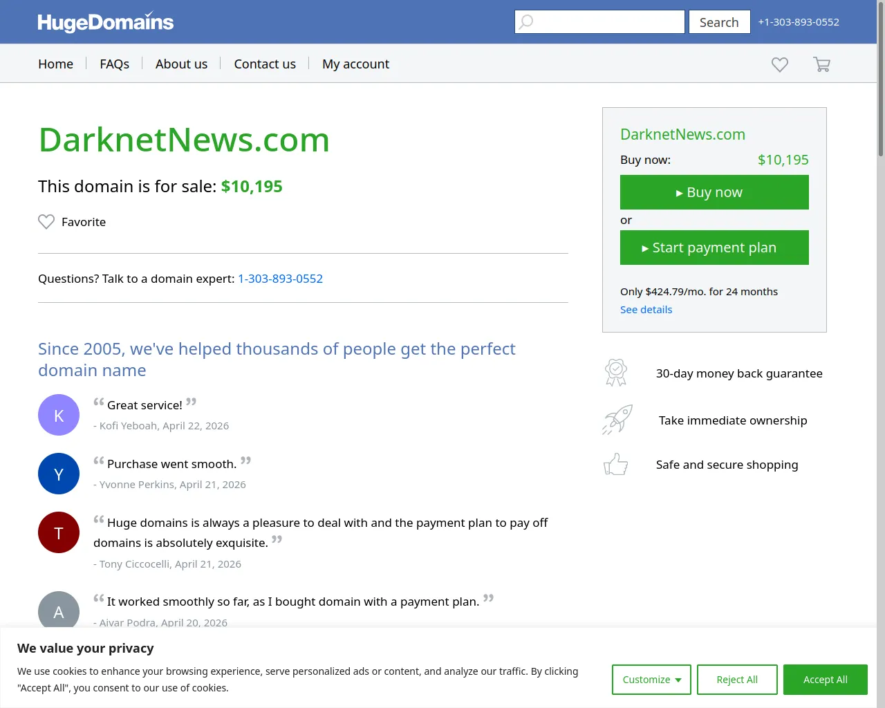 Screenshot of darknetnews.com