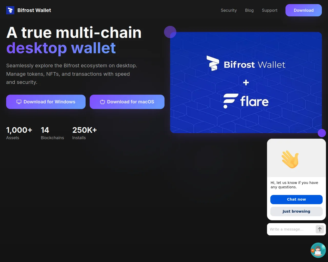 Screenshot of bifrostdesktopwallet.store
