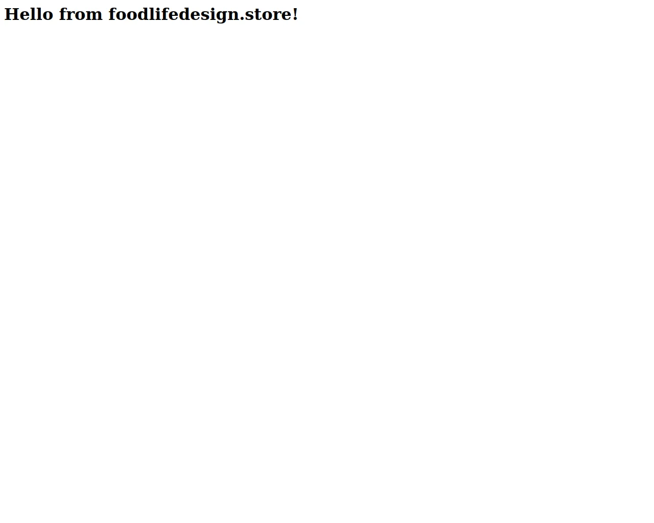Screenshot of foodlifedesign.store