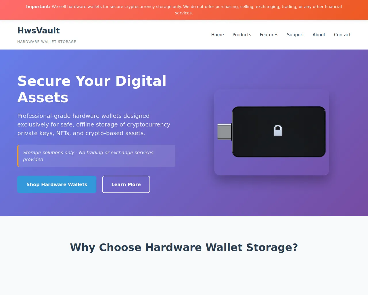 Screenshot of hwsvault.co.com