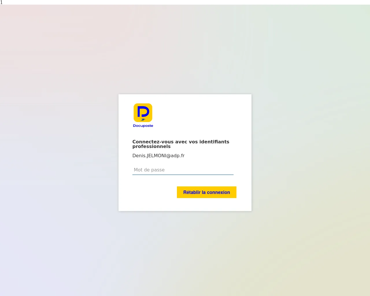 Screenshot of docuposte.secure-mailing-service.com