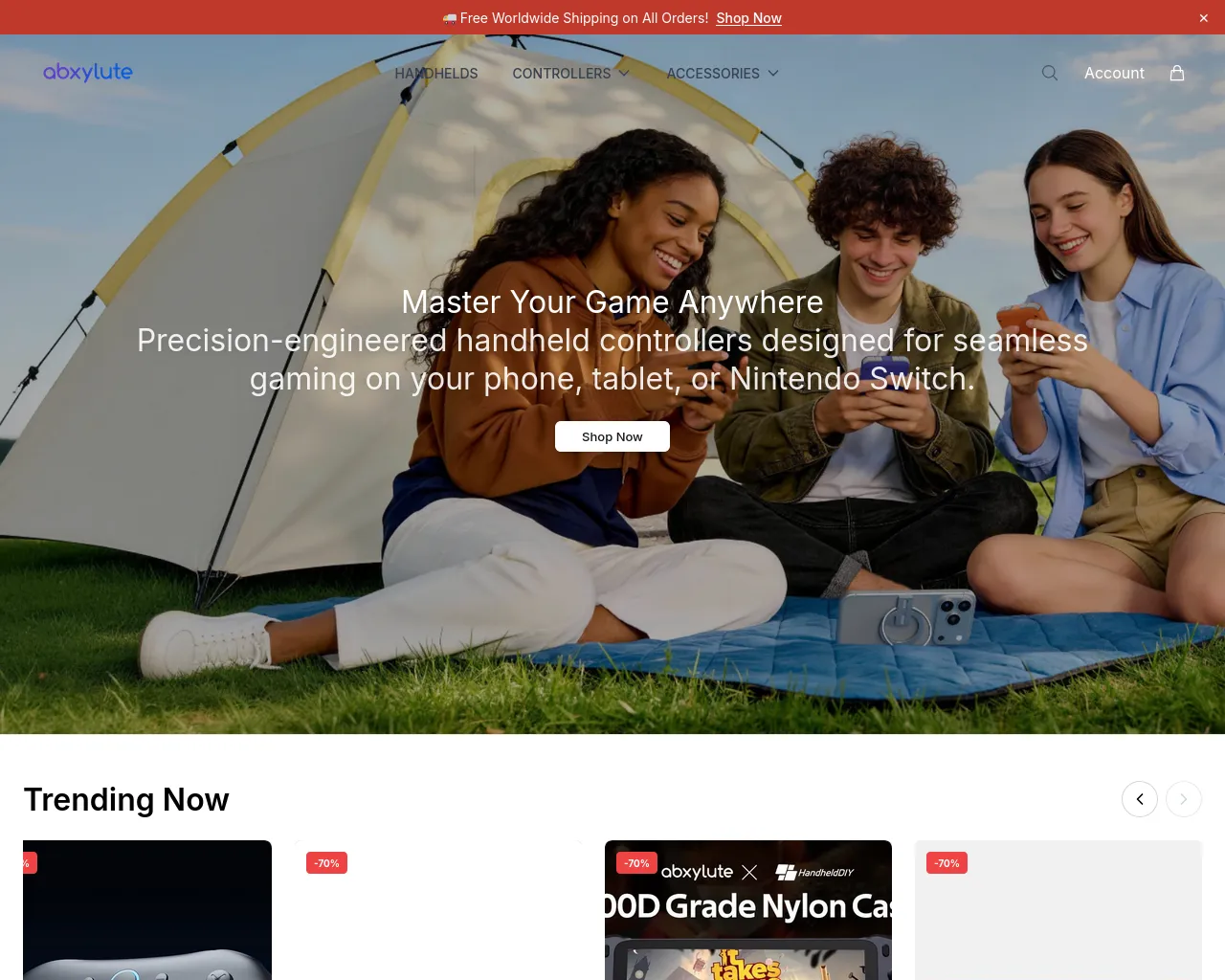 Screenshot of abxelectronic.shop