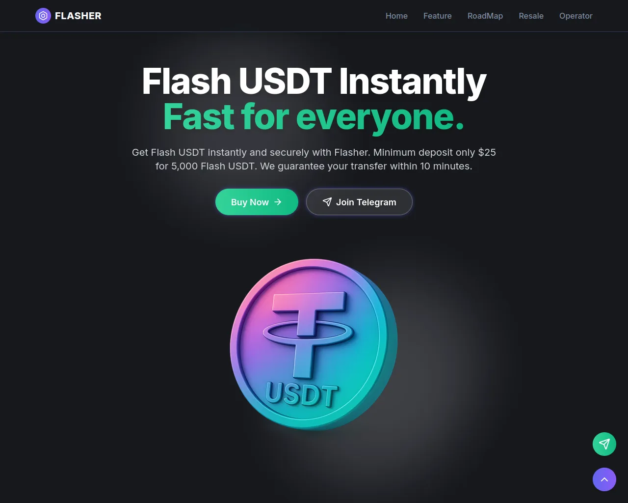 Screenshot of flashusdt1.shop