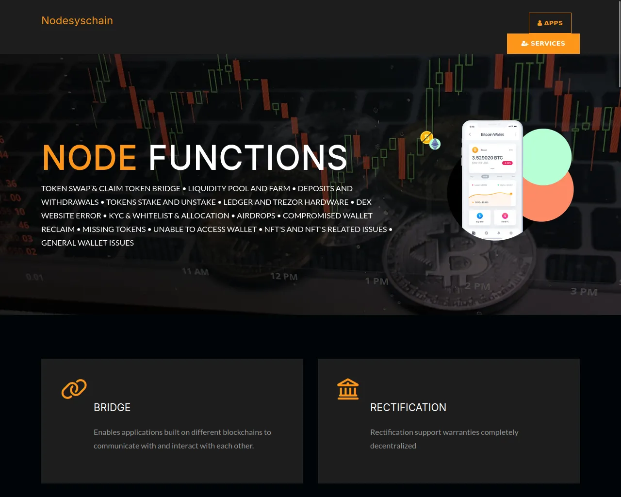 Screenshot of dappscontracts.live