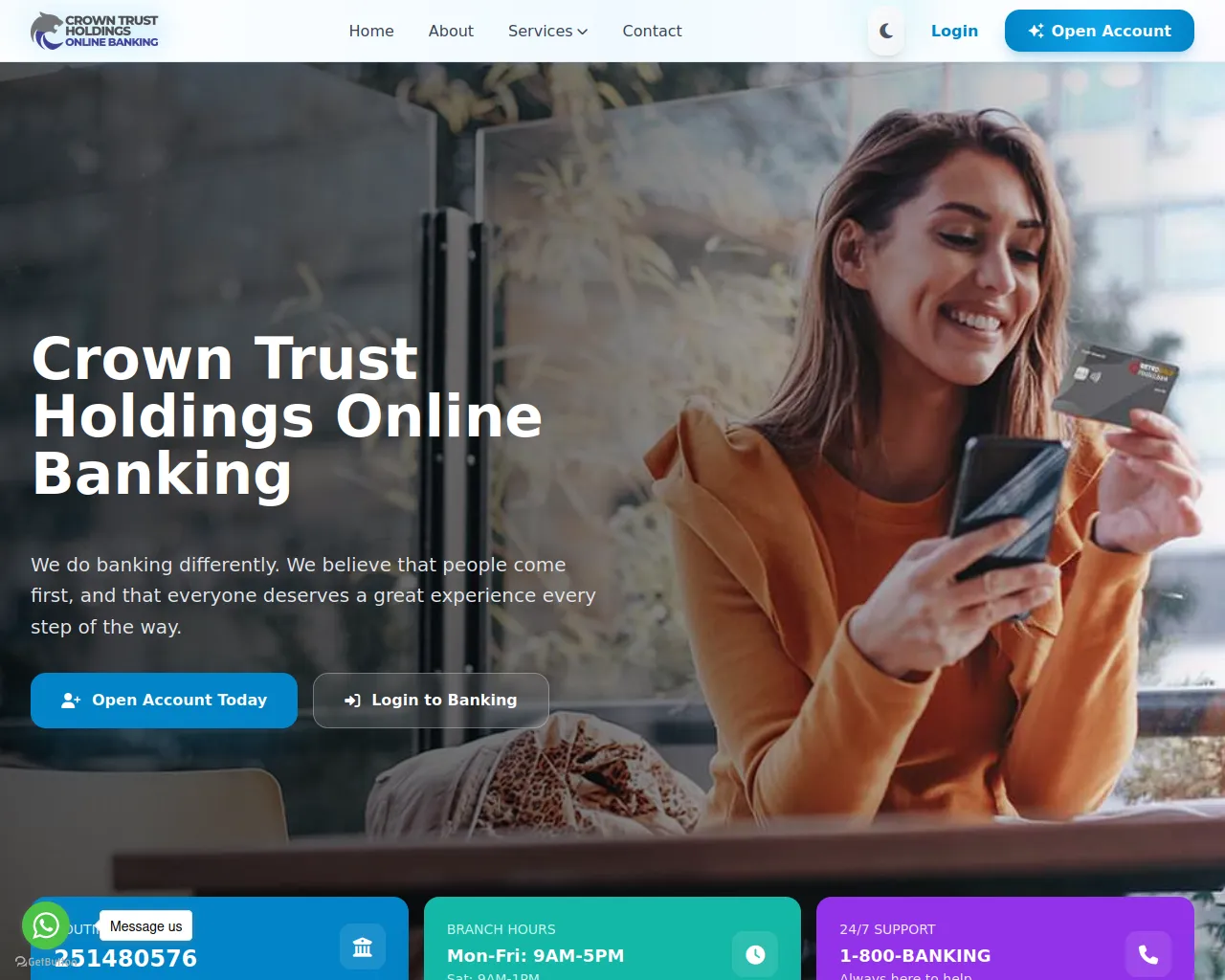 Screenshot of crowntrustholdings.com