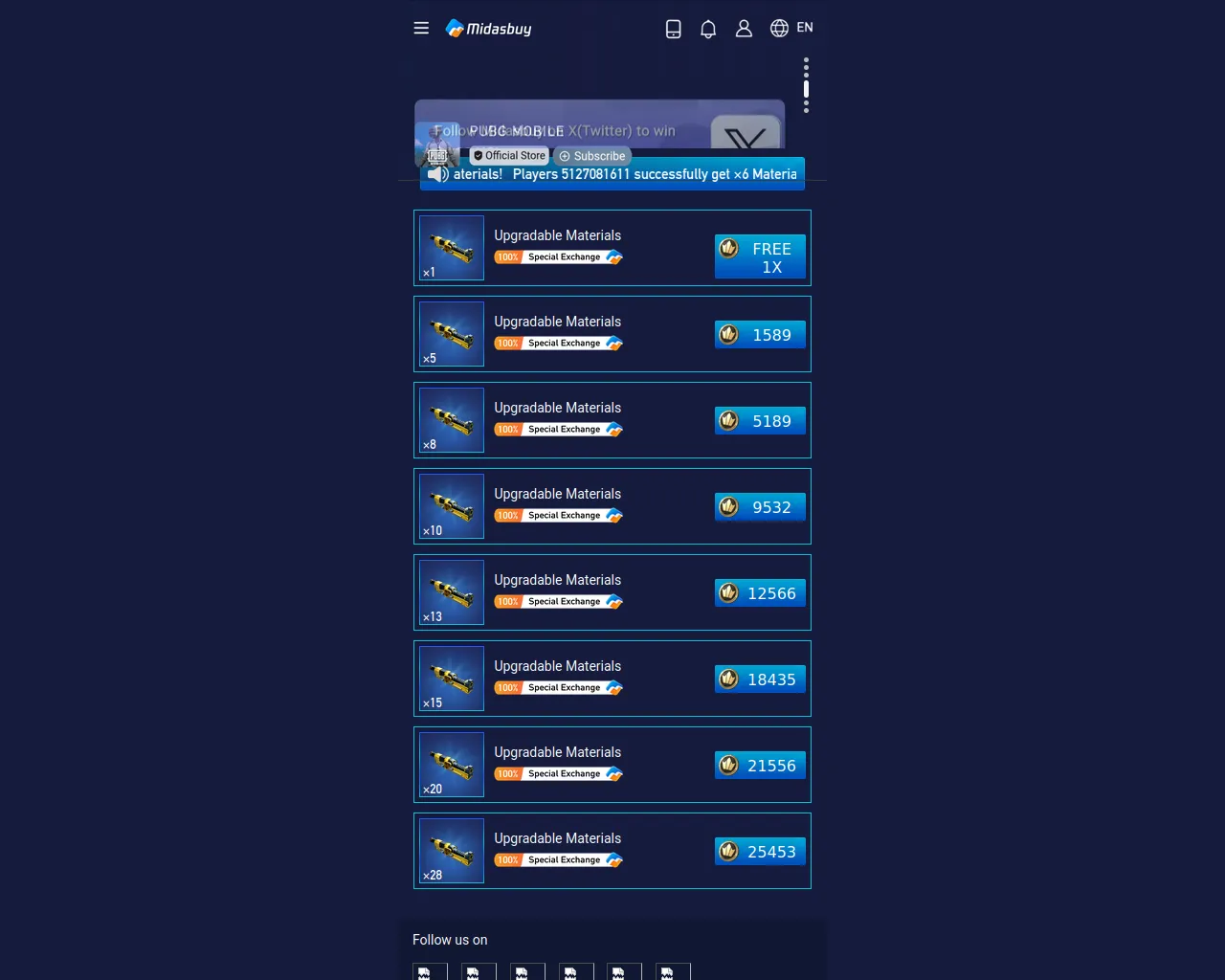 Screenshot of miasbuy-pubgmobile.de5.net