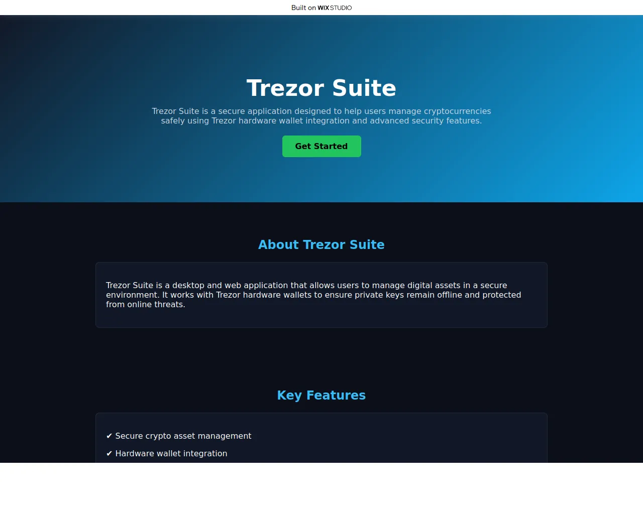 Screenshot of suiteapp-trexor-en.wixstudio.com