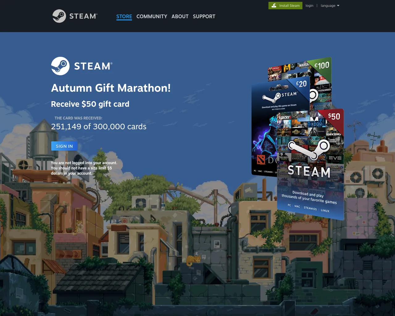 Screenshot of gift-community.beer