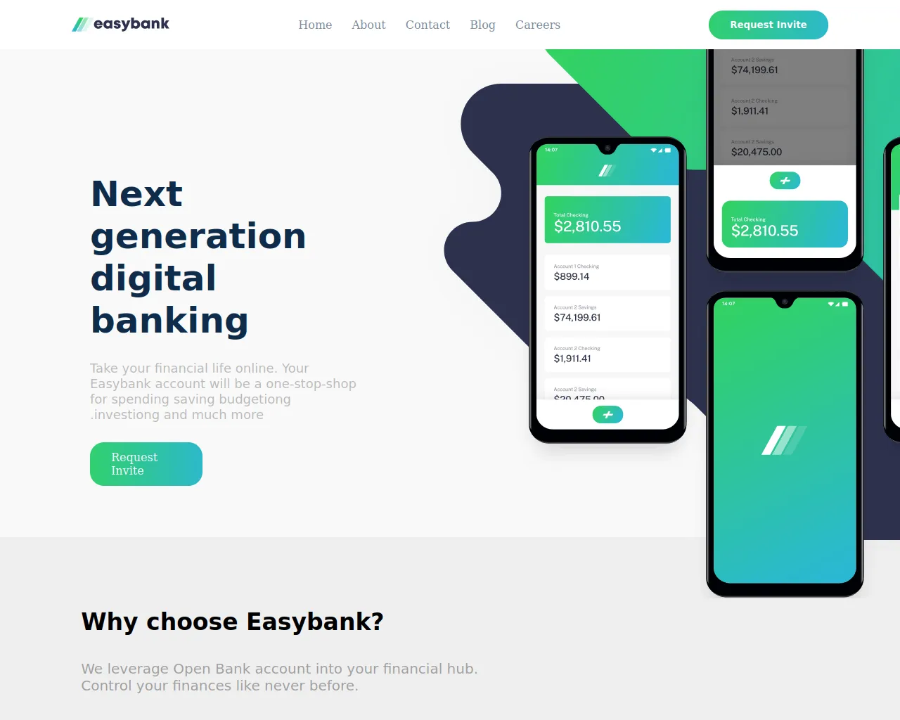 Screenshot of psd-4-easy-bank-landing-page.vercel.app