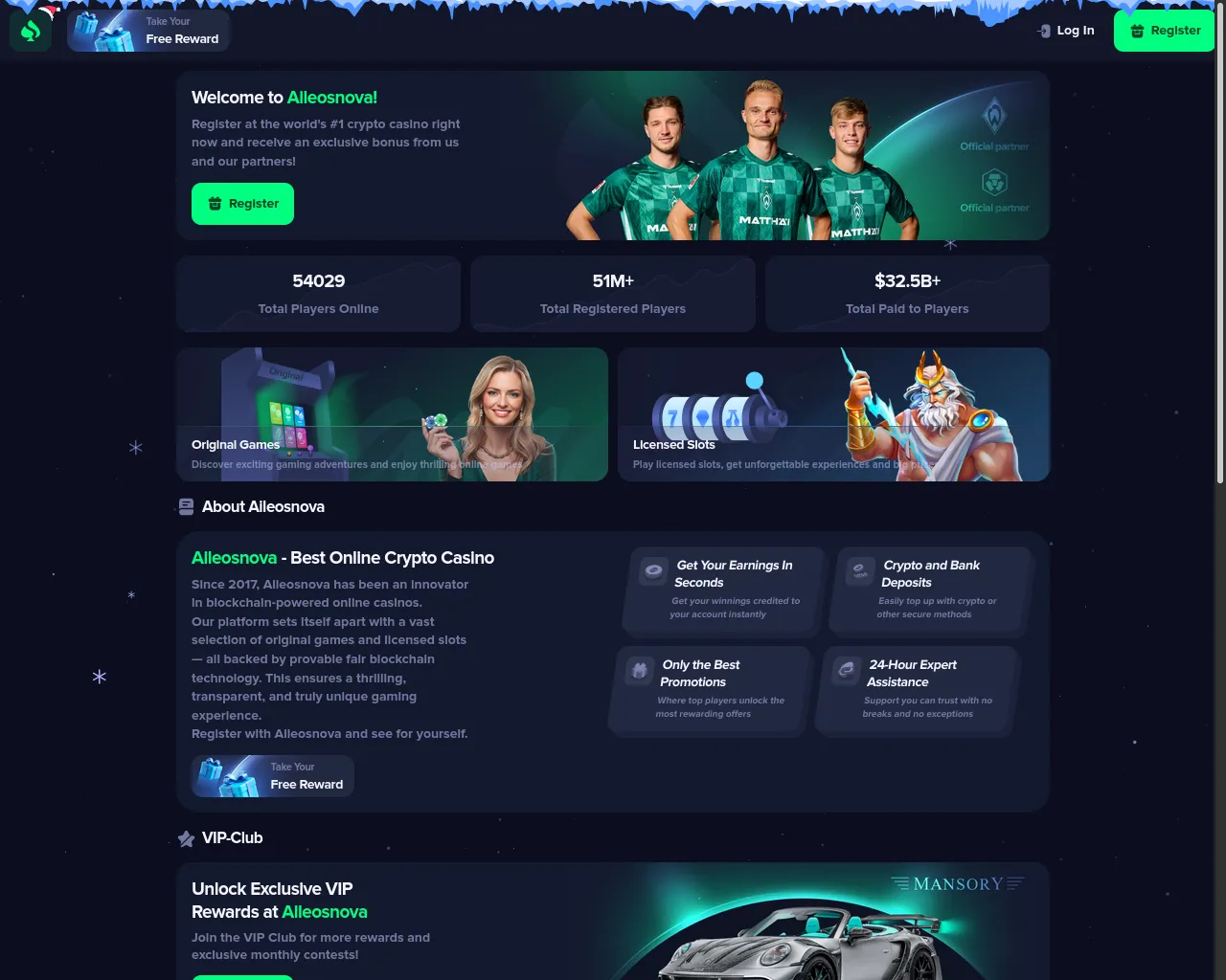 Screenshot of aileosnova.info
