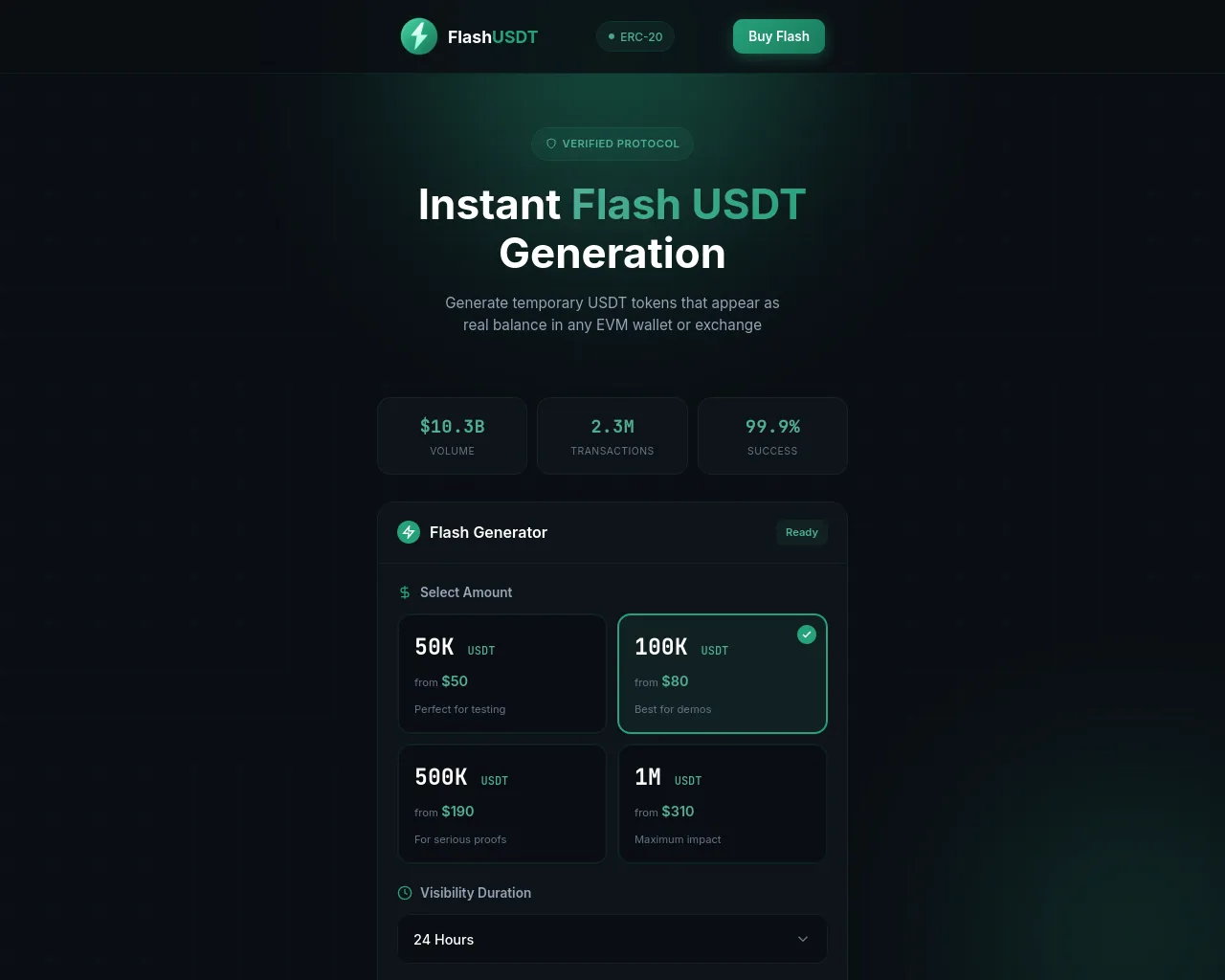 Screenshot of getflashusdt.pro
