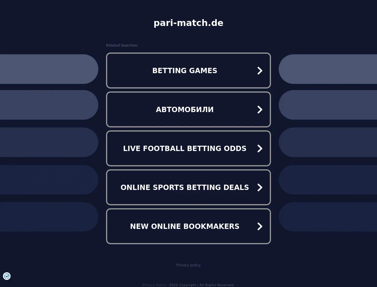 Screenshot of app.pari-match.de