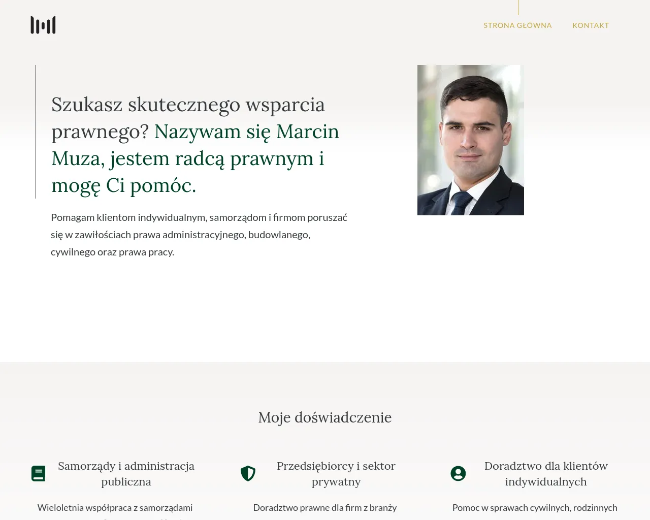 Screenshot of kancelariamuza.pl