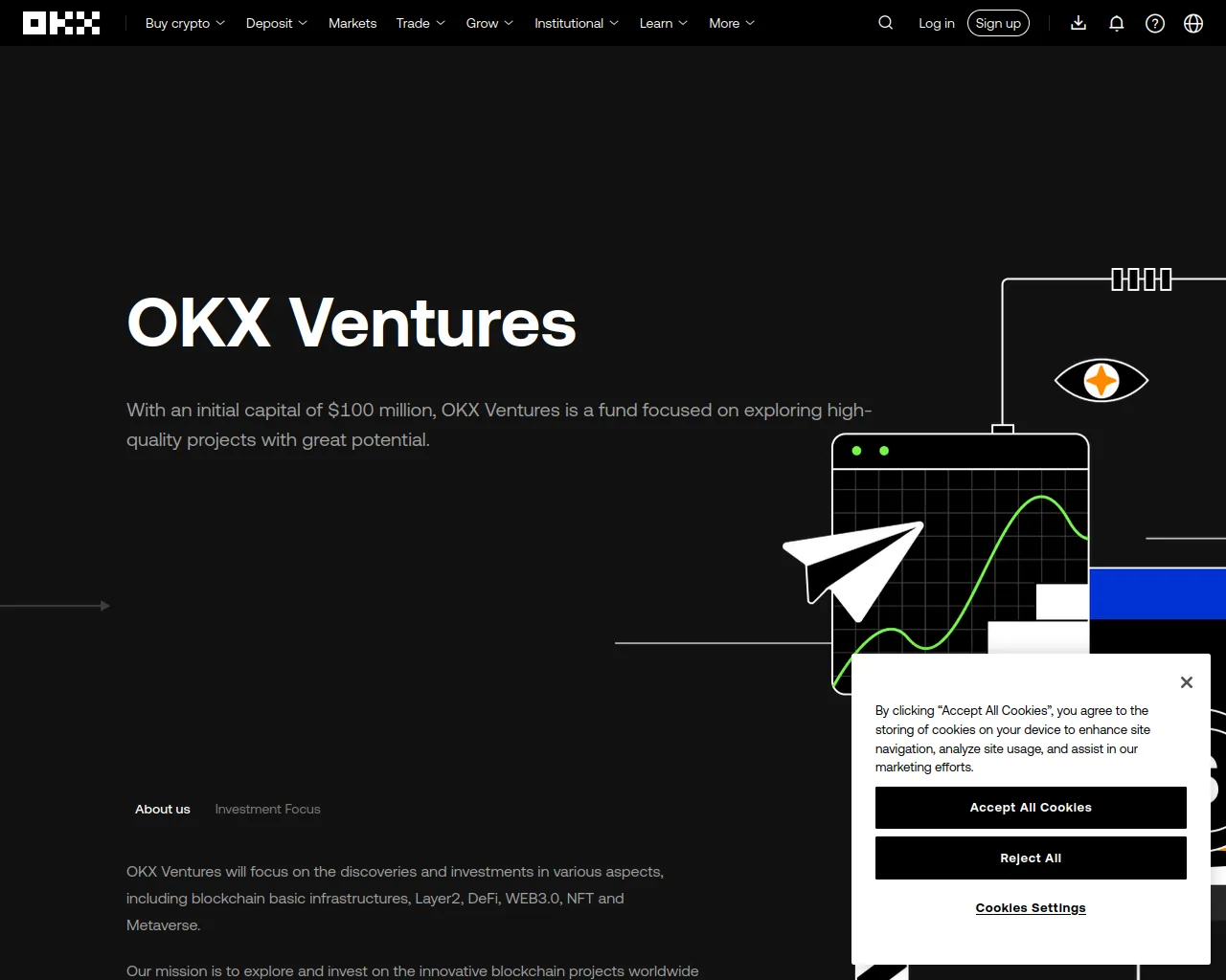 Screenshot of okex.capital