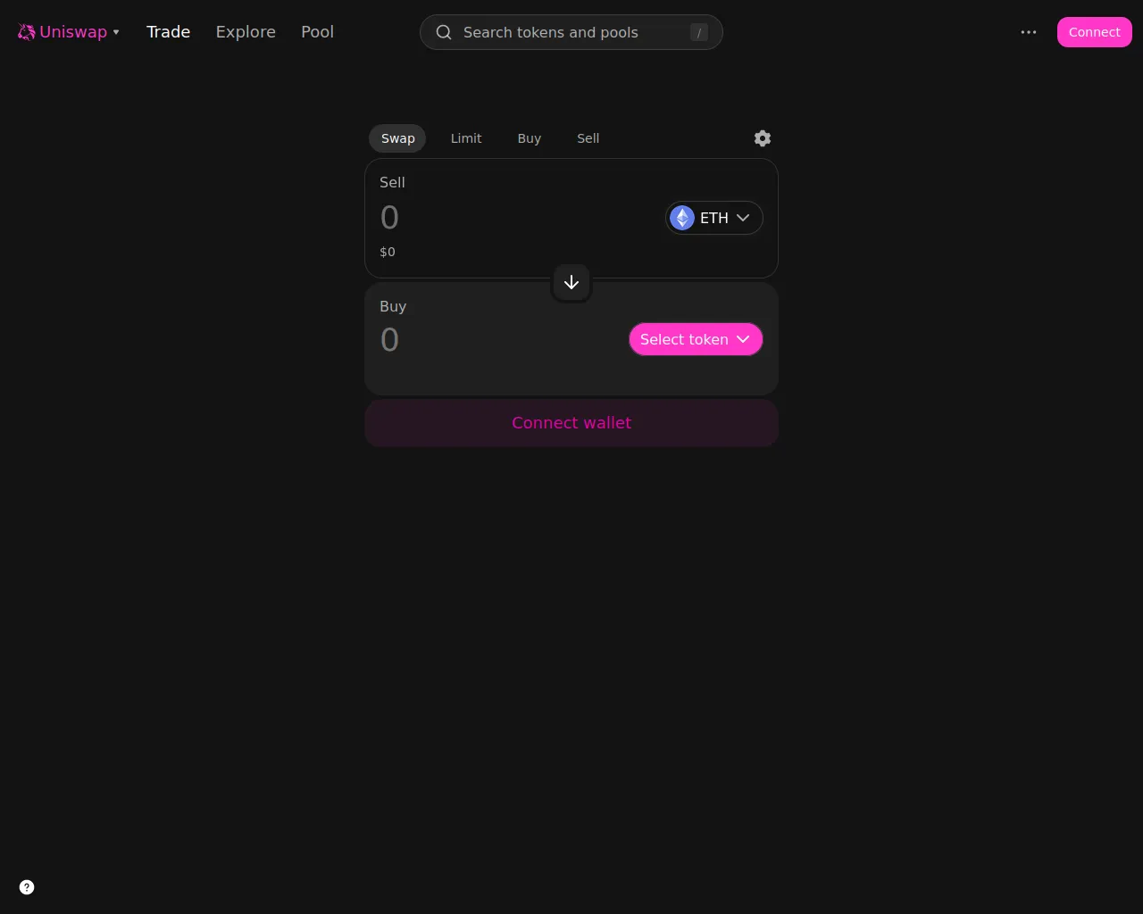Screenshot of unhiswap.co.com