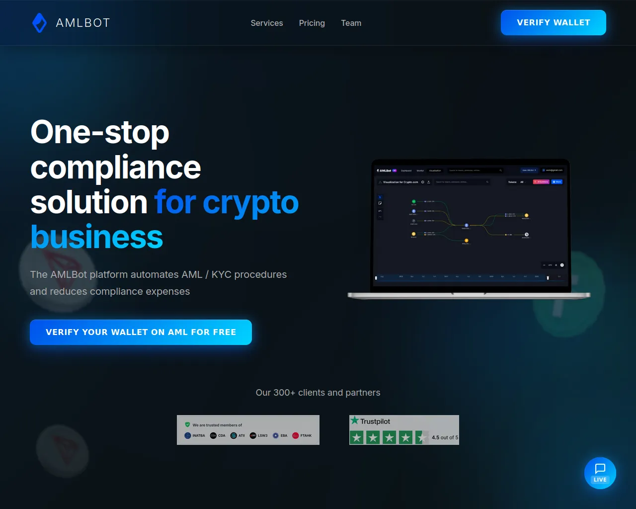 Screenshot of bot-amlscanner.com