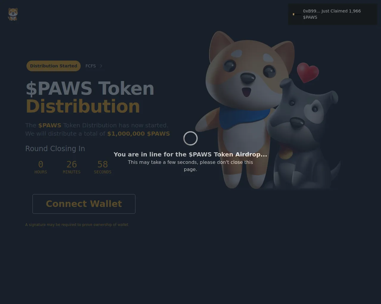 Screenshot of v4-babydogepaws.xyz