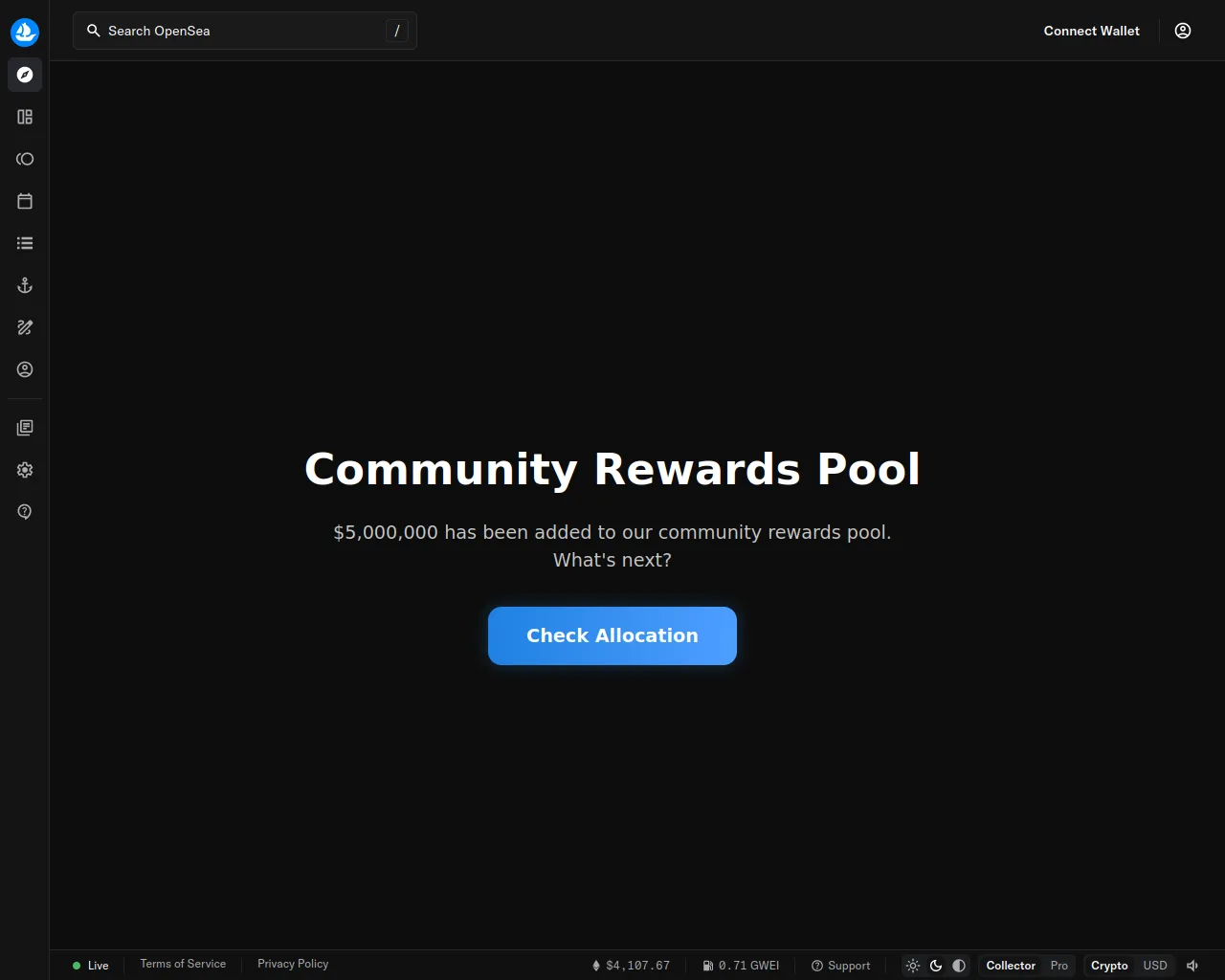 Screenshot of opensea-5ve.pages.dev