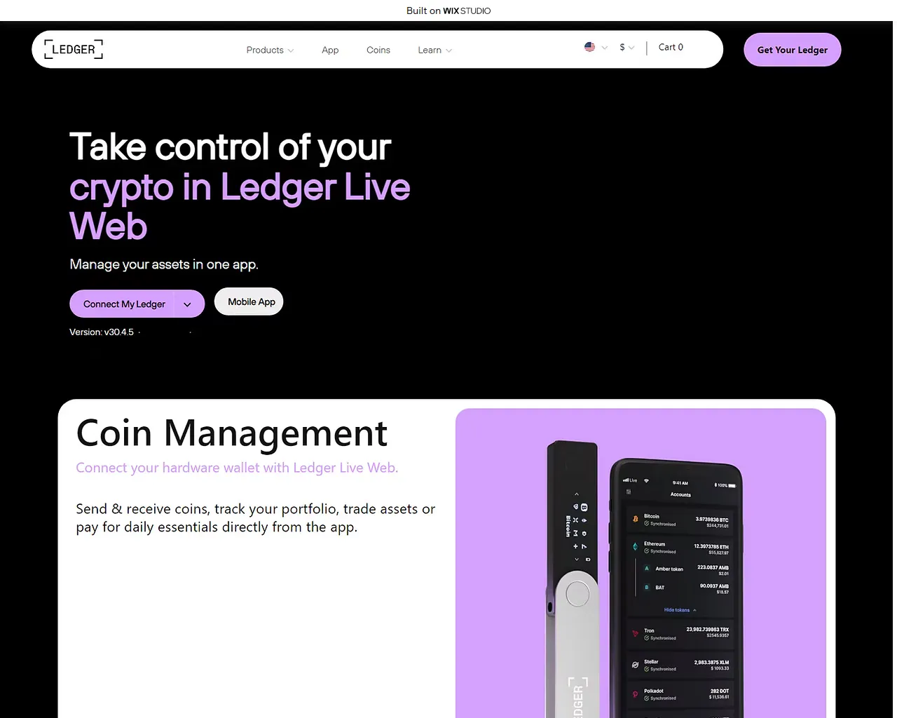 Screenshot of get-started-desktop.wixstudio.com