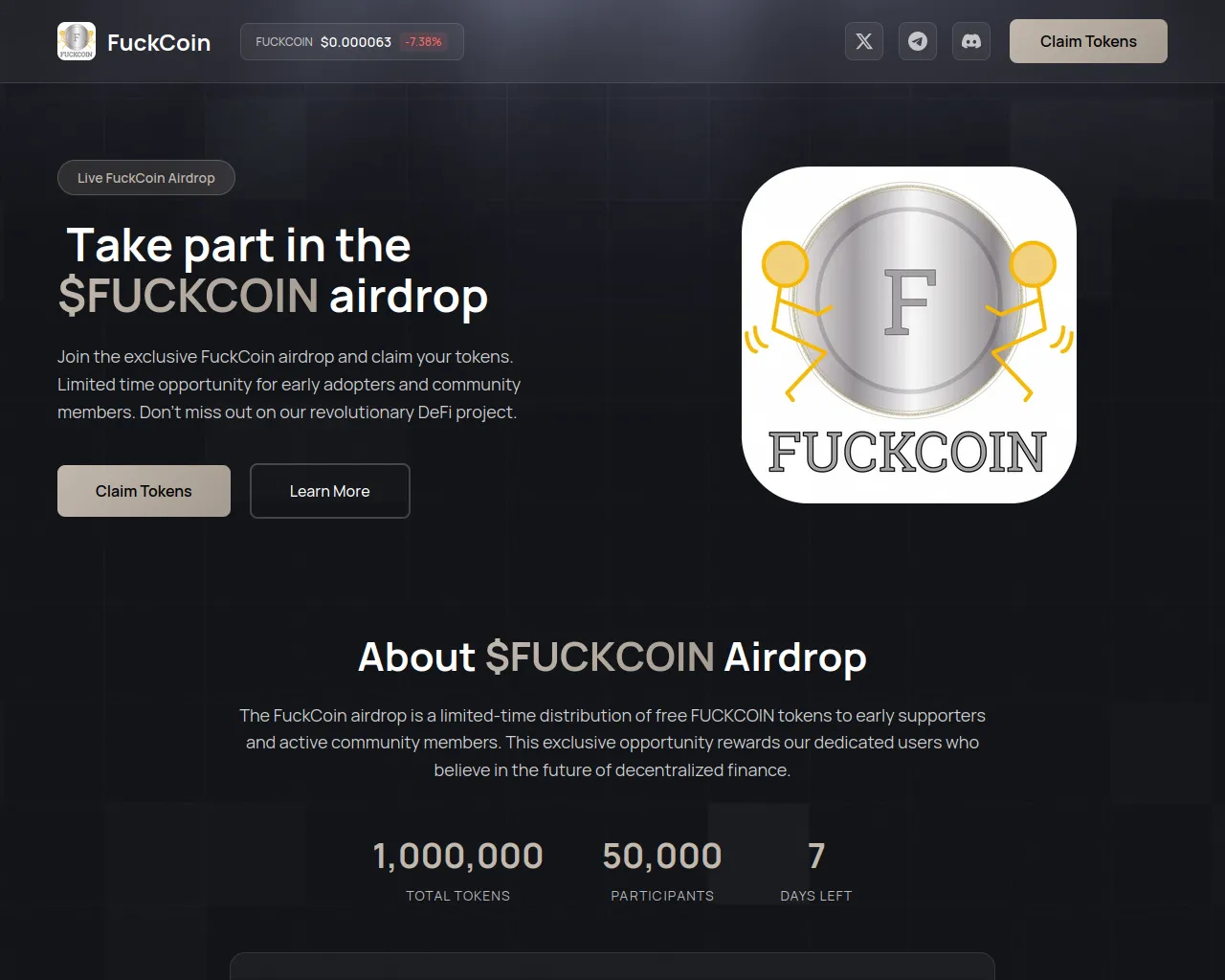 Screenshot of events-fuckcoins.xyz
