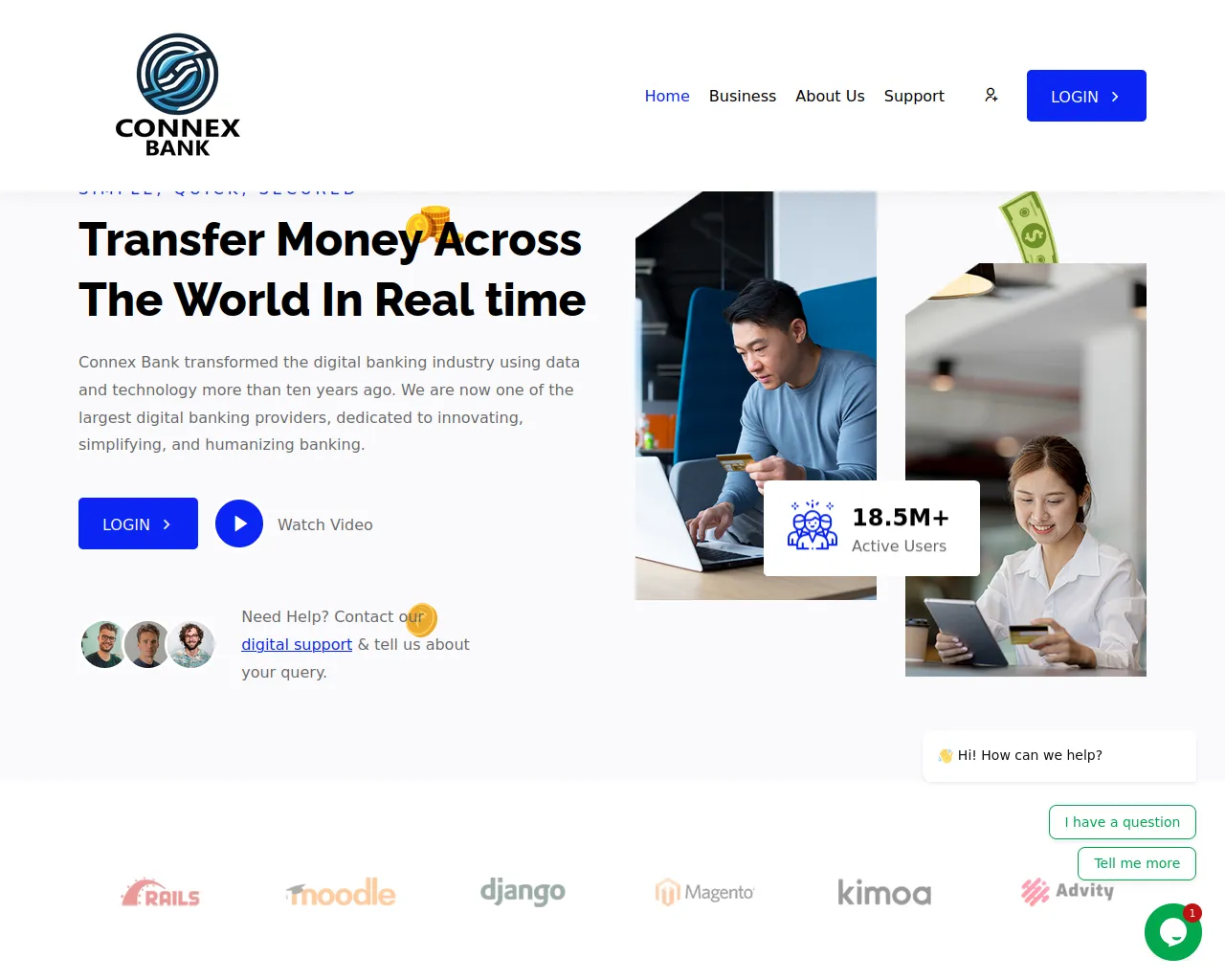 Screenshot of connexbank.info