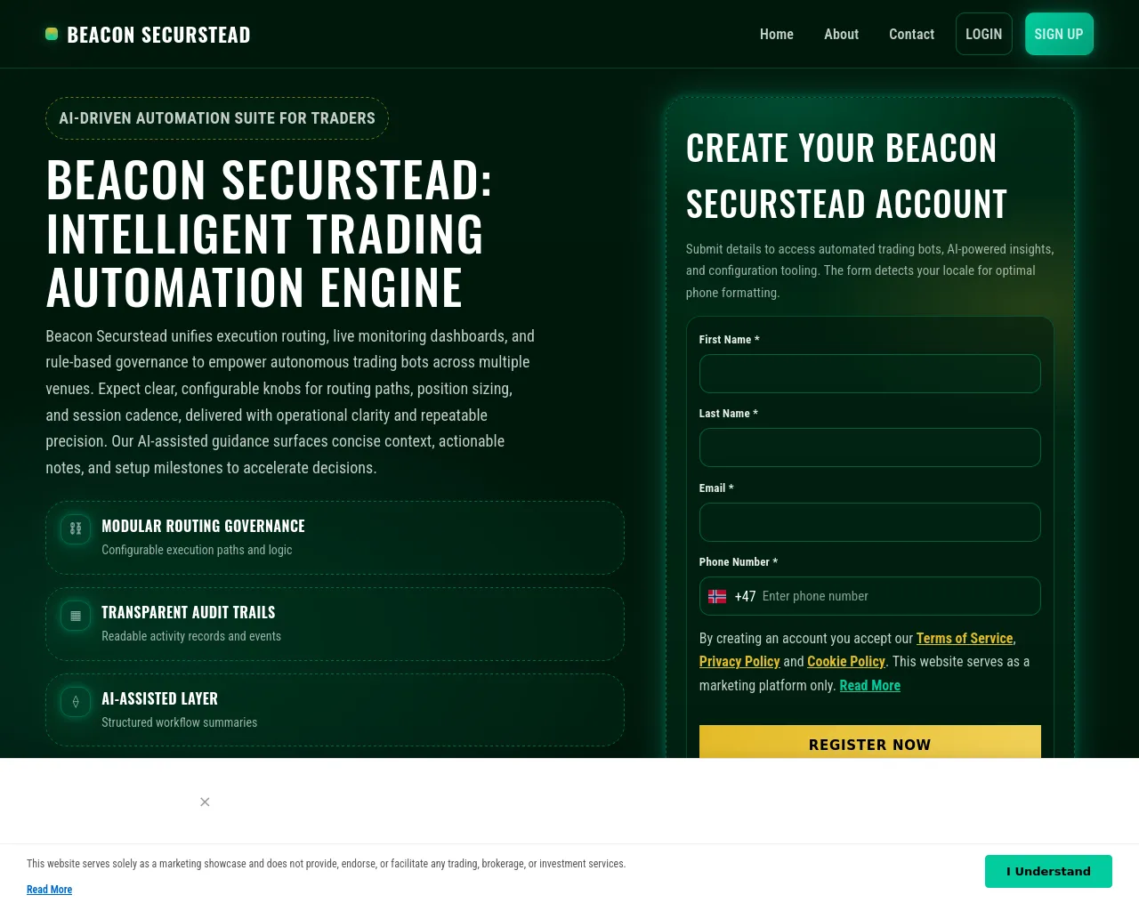 Screenshot of beaconsecurstead.shop
