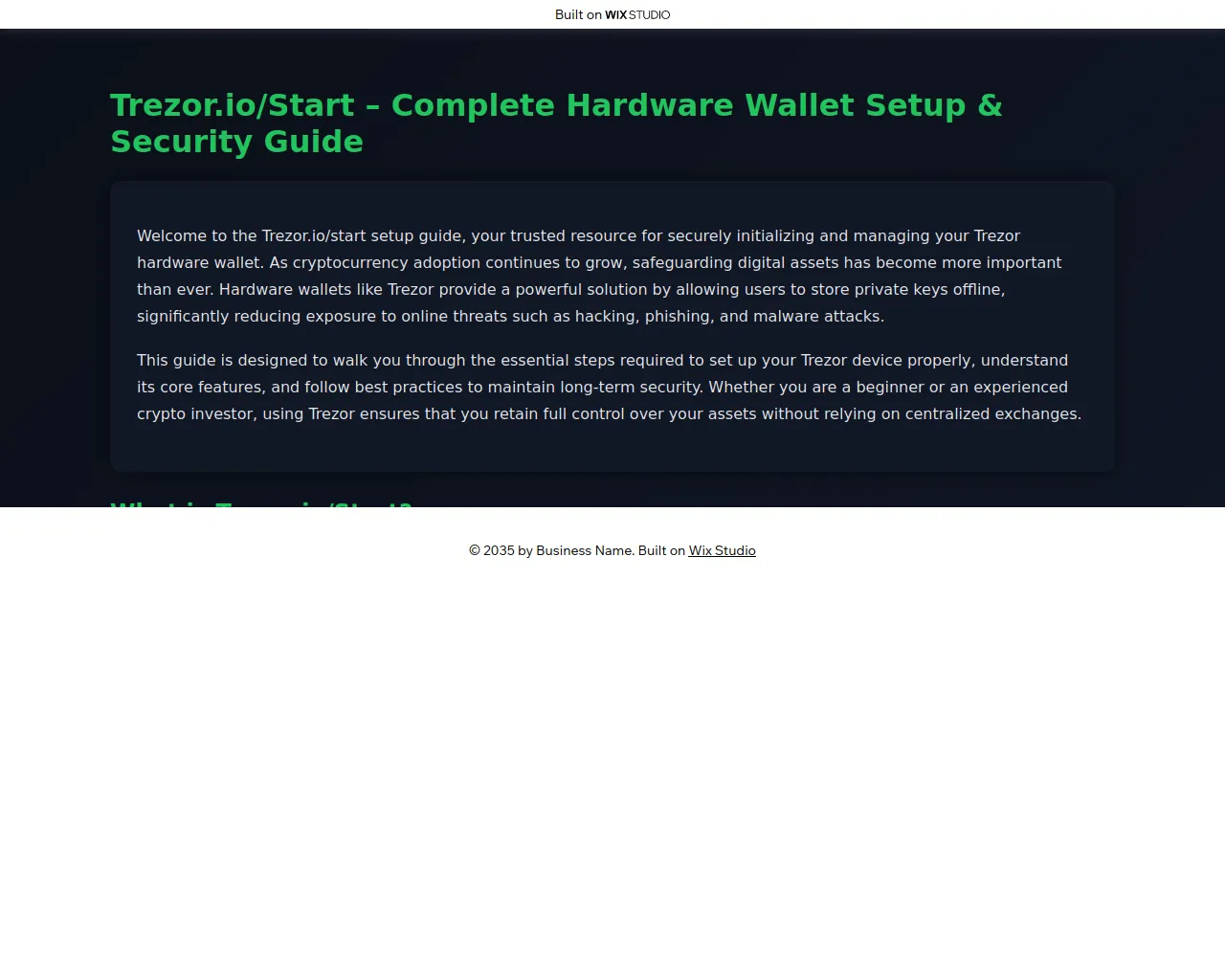 Screenshot of startrezo-io.wixstudio.com