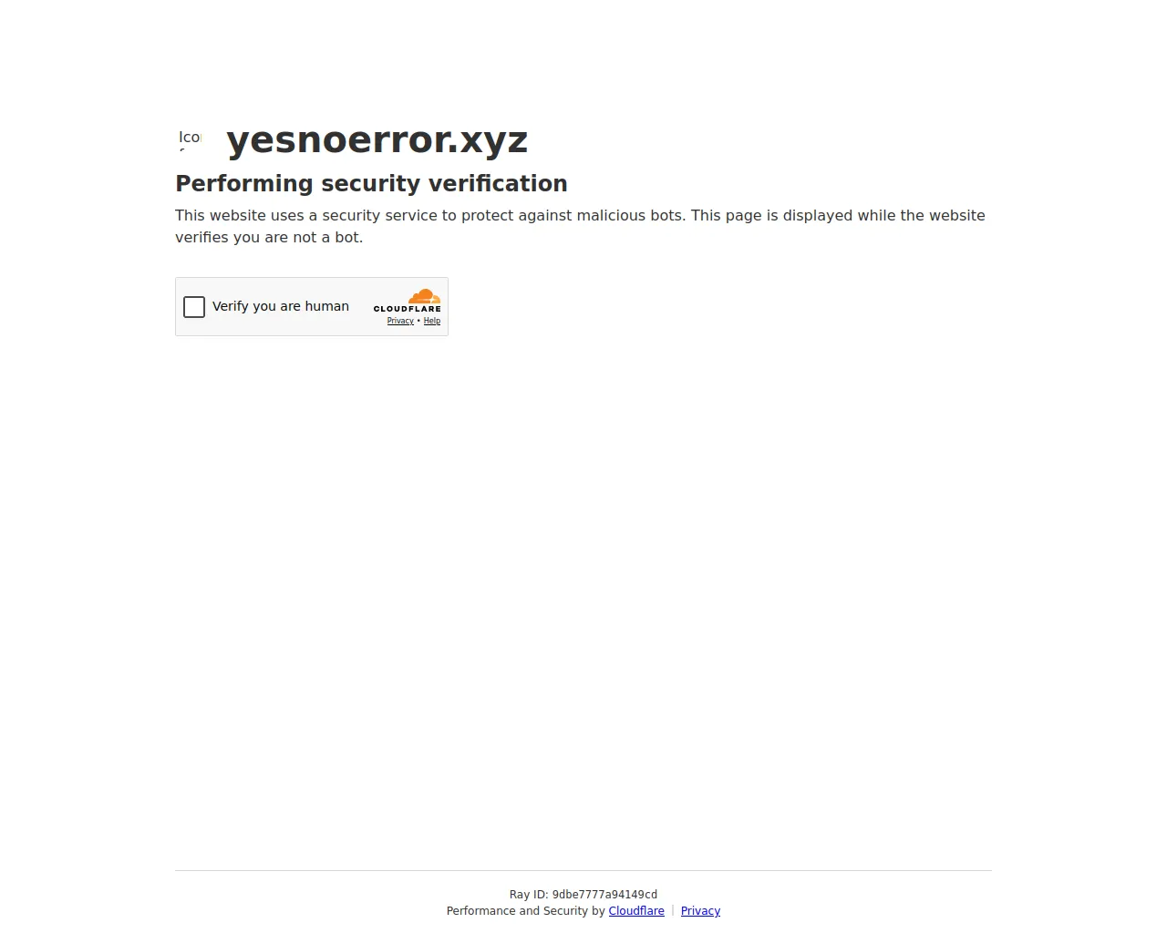 Screenshot of yesnoerror.xyz