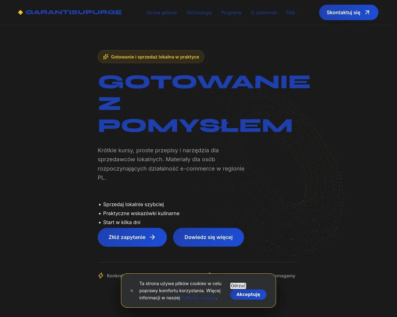 Screenshot of garantisupurge.com