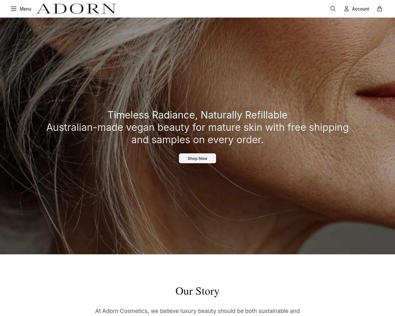 Screenshot of adorncosmeticsofficial.shop