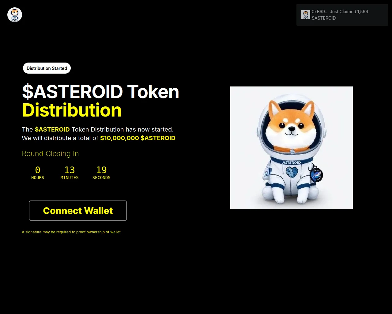Screenshot of punk-allocation.xyz
