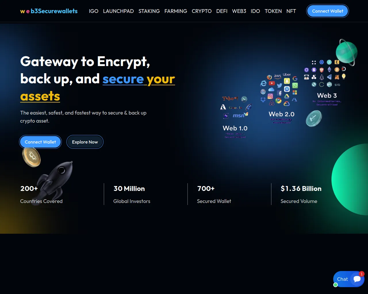 Screenshot of web3securewalletencrypt.com