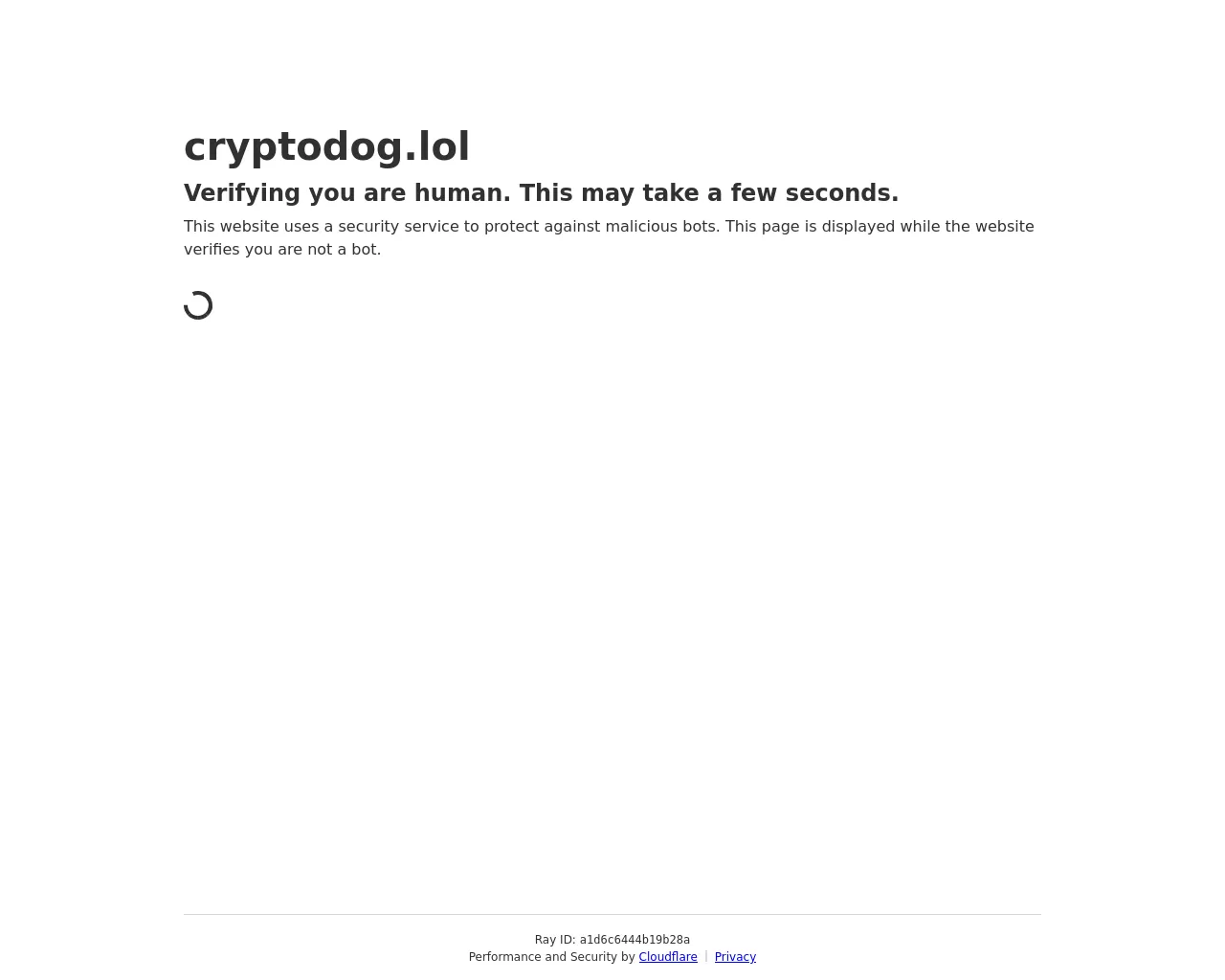 Screenshot of cryptodog.lol